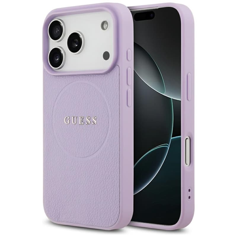 Guess Grained Ring MagSafe - Case iPhone 17 Pro (purple)