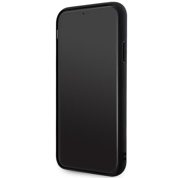 Karl Lagerfeld Monogram 3D Pattern - Case for iPhone 11 (Black) 5