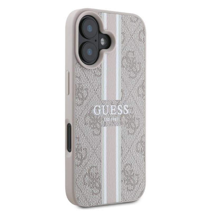 Guess 4G Printed Stripes MagSafe - Case iPhone 16 Plus (pink) 4