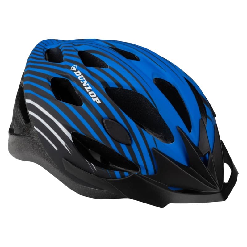 Dunlop - Adjustable MTB Bike Helmet Size M 55-58 cm (Blue-Black) 2