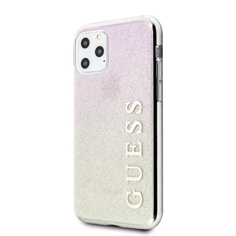 Guess Glitter Gradient - Case for  iPhone 11 Pro Max (Gold/Pink) 2