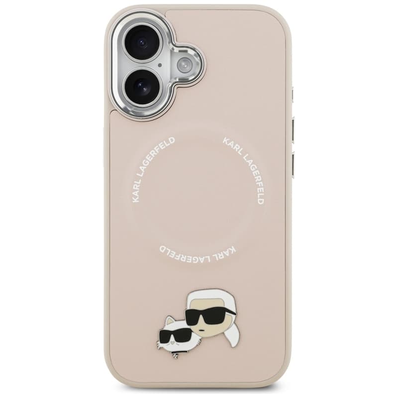 Karl Lagerfeld Karl & Choupette Pins MagSafe - Case for iPhone 17 (pink) 3