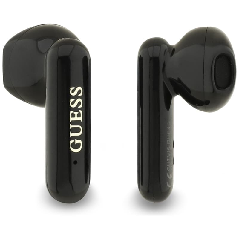 Guess 4G Metal Logo - TWS Bluetooth Earphones + Charging Case (Black) 5