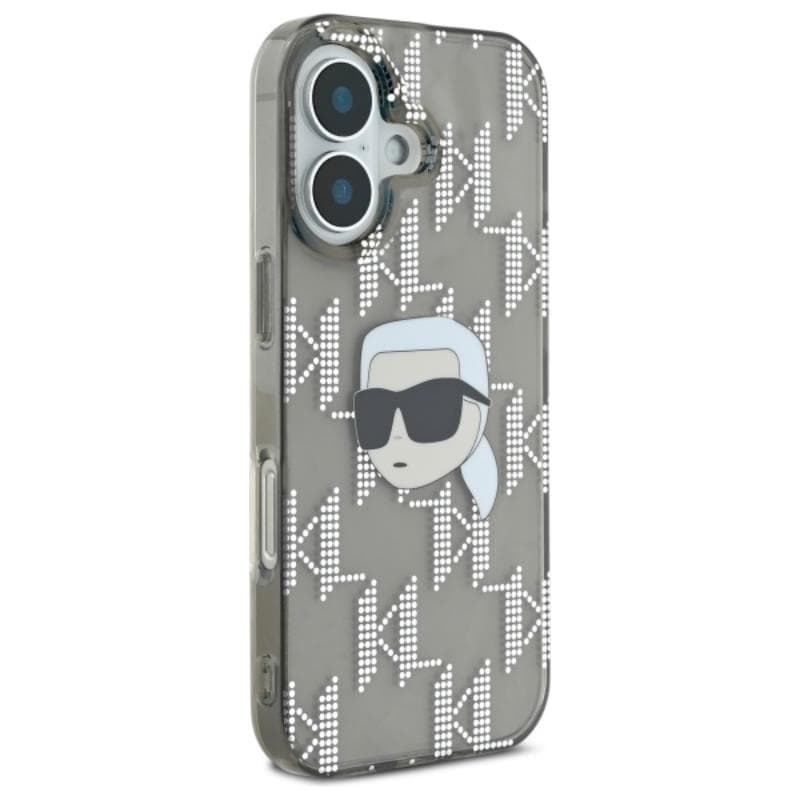 Karl Lagerfeld IML Karl Head Electroplated - Case for iPhone 16 (black) 4