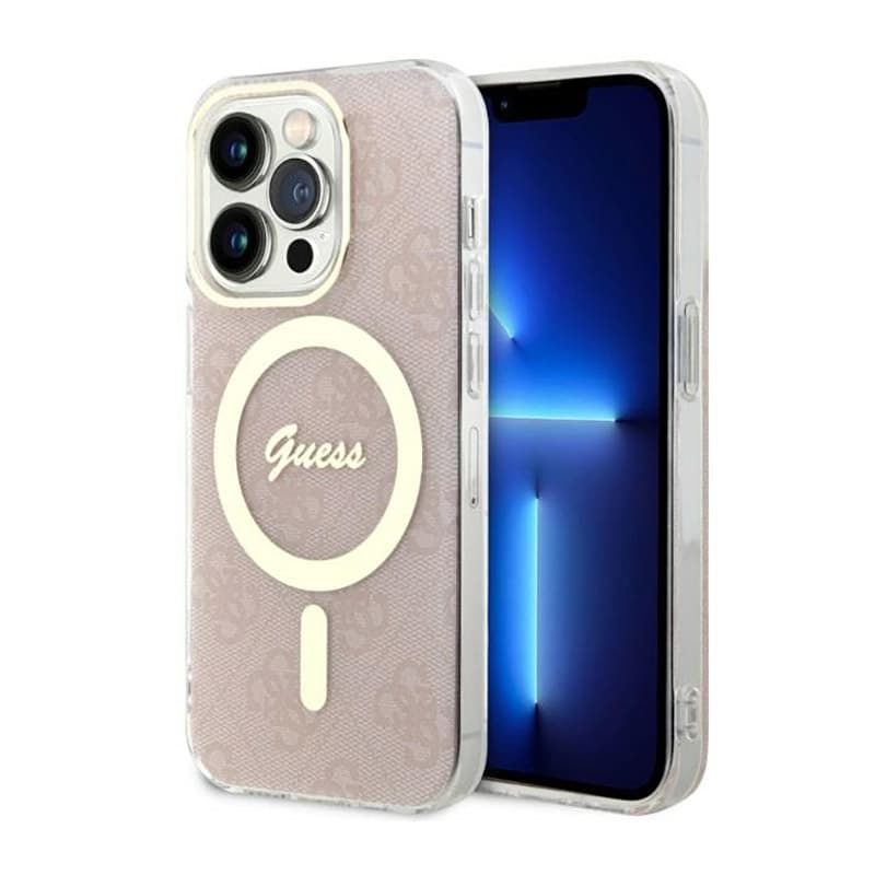 Guess 4G MagSafe - Case for iPhone 14 Pro (Pink) 1