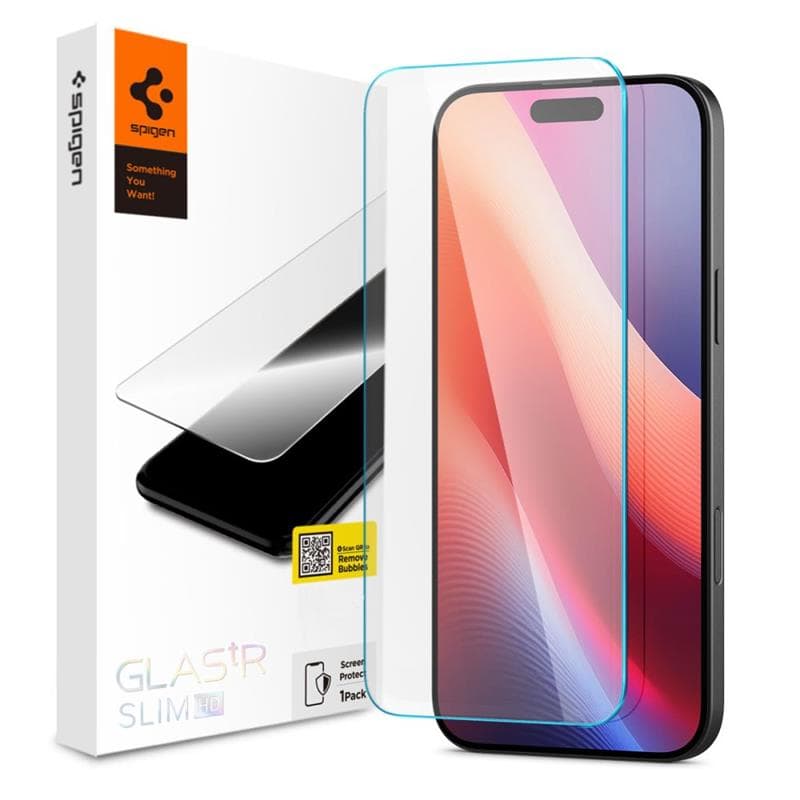 Spigen Glas.TR Slim – Tempered glass for iPhone 16 Pro