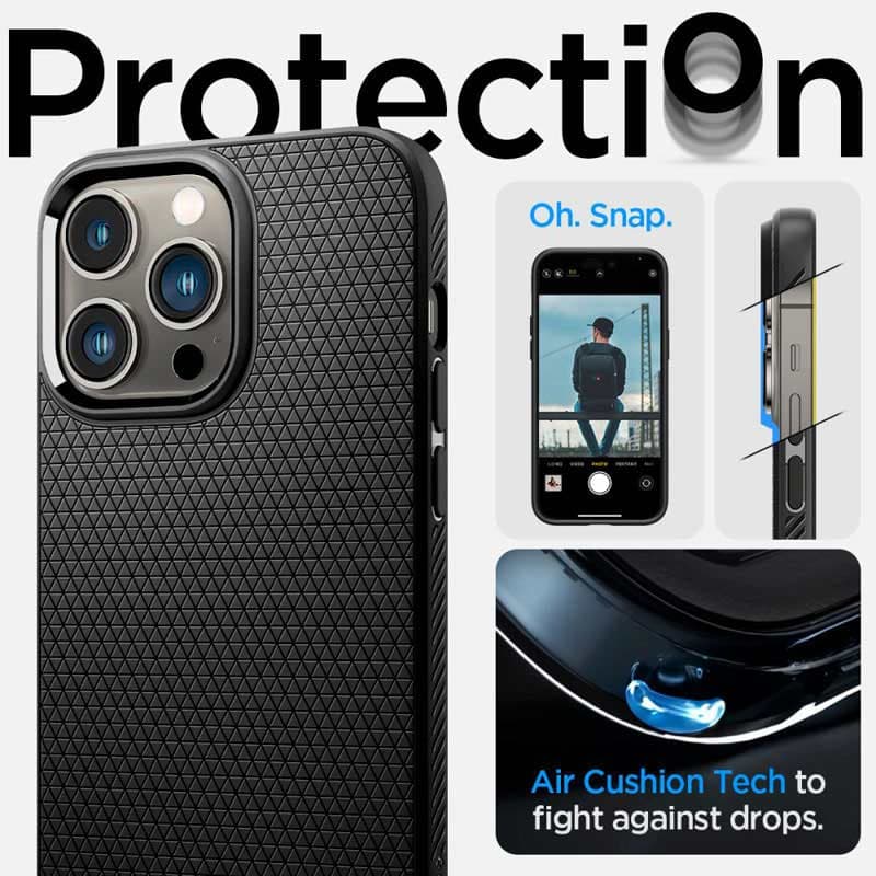 Spigen Liquid Air - Case for iPhone 14 Pro Max (Black) 5