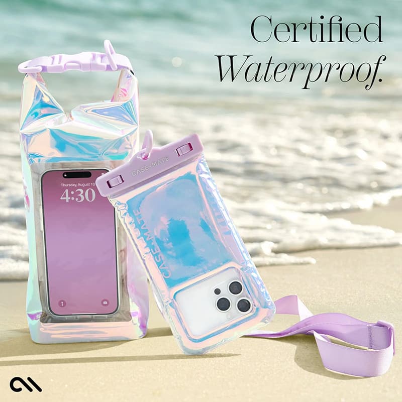 Case-Mate Waterproof Mini Phone Bucket Dry Bag - Waterproof bag with phone pocket up to 7" (Soap Bubble) 3