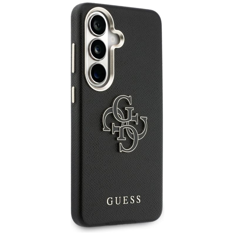 Guess Grained Big 4G Metal Logo - Samsung Galaxy S26 Case (Black) 4
