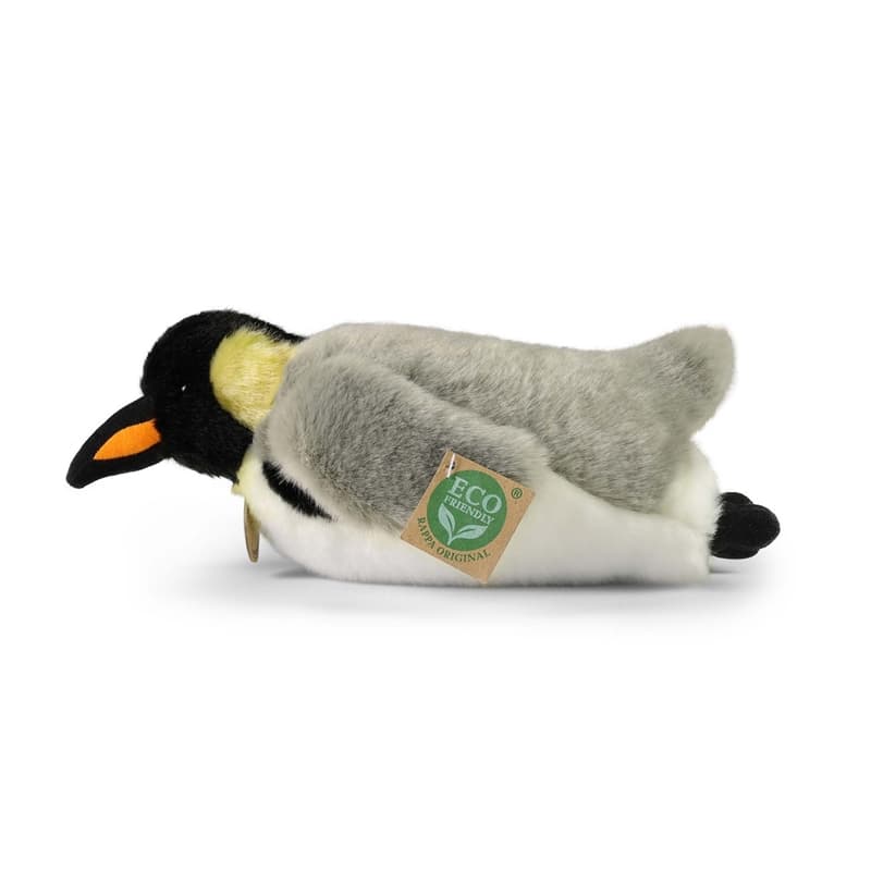 Rappa - Plush Realistic Toy Lying Penguin 28cm Eco-Friendly 3