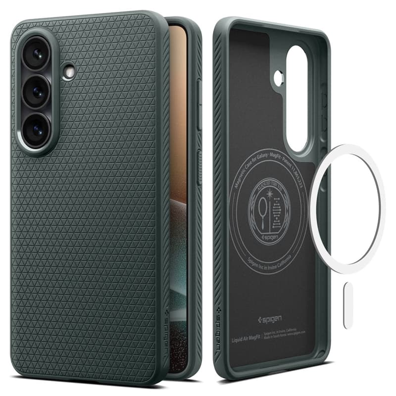 Spigen Liquid Air Mag MagSafe - Case for Samsung Galaxy S26+ (Abyss Green) 2