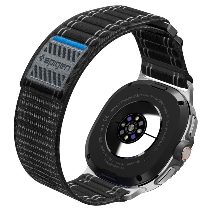 Spigen WBF0 Band - Strap for Samsung Galaxy Watch 8 / 8 Classic 40 / 44 / 46 mm (Black) 8