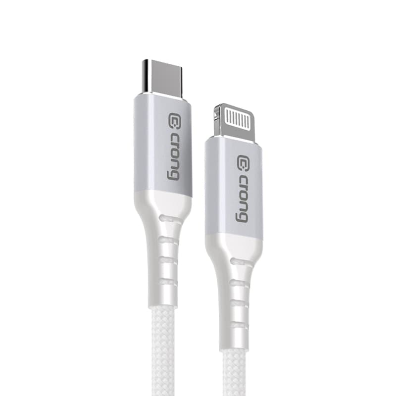 Crong Armor Link - USB-C Lightning Fast Charging MFi Cable 150cm (white) 1