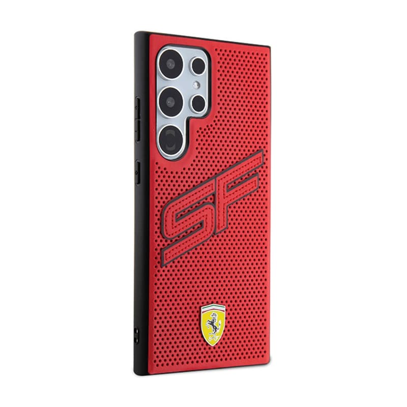 Ferrari Big SF Perforated - Case for Samsung Galaxy S24 Ultra (Red) 4