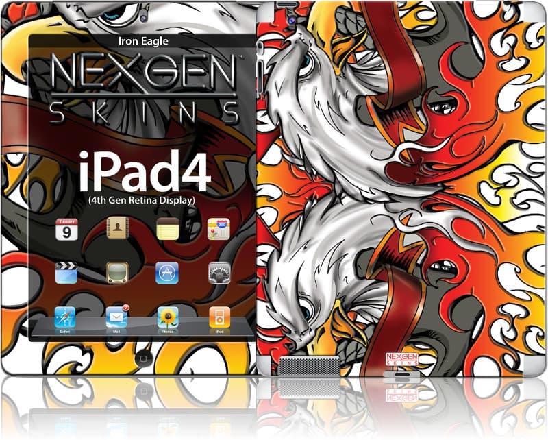 Nexgen Skins with 3D effect for iPad 2/3/4 (Iron Eagle 3D) 1