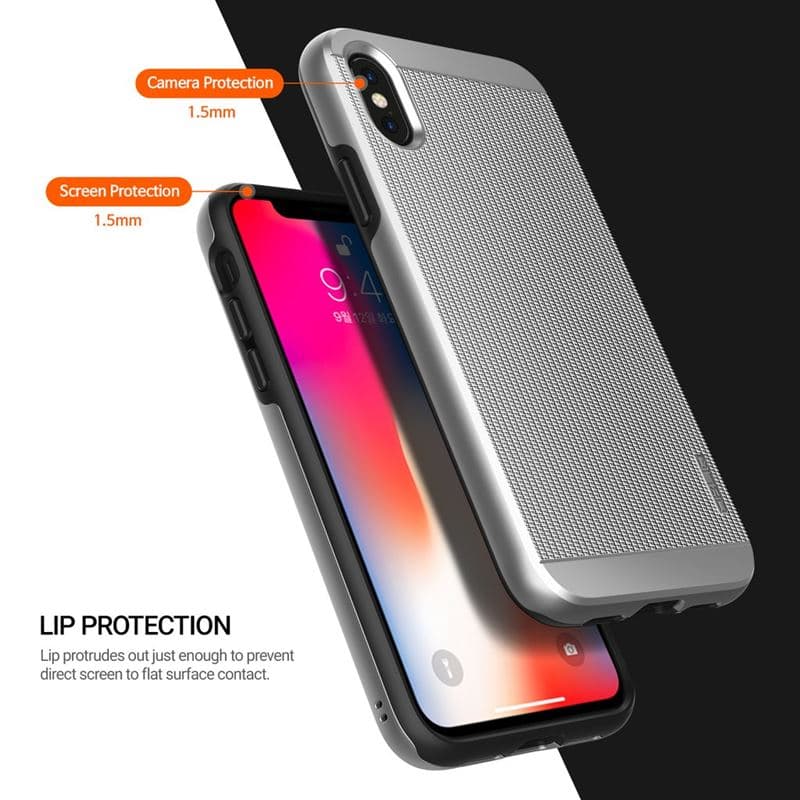 Obliq Slim Meta - Case for iPhone Xs / X (Satin Silver) 5
