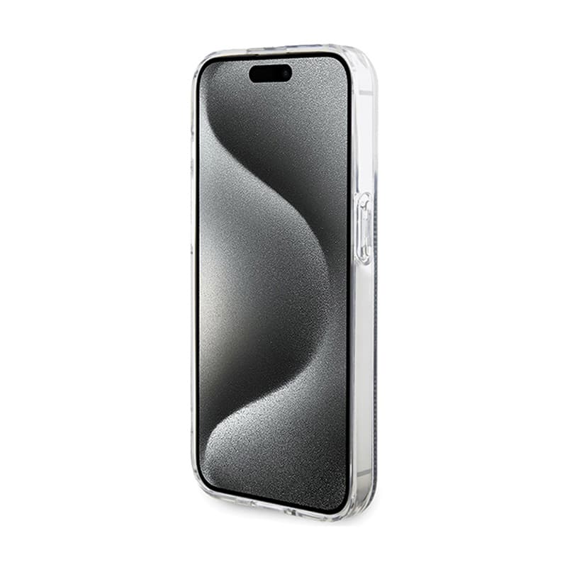 Guess IML 4G Gold Stripe - Case iPhone 15 Pro (Black) 5