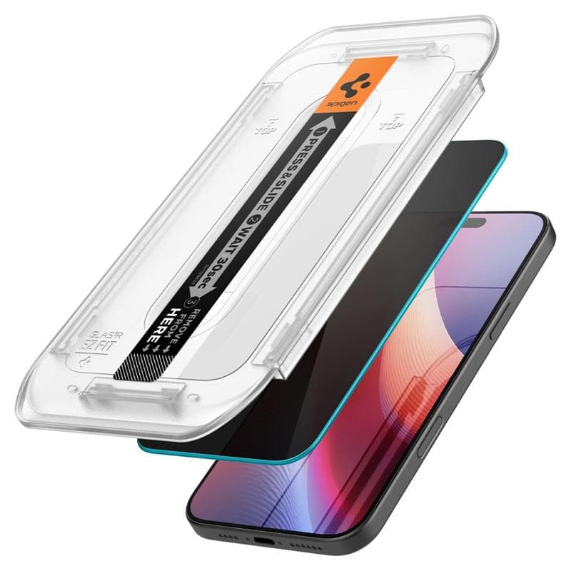 SZKŁO PRYWATYZUJĄCE SPIGEN GLAS.TR ”EZ FIT” 2-PACK IPHONE 16 PRO MAX PRIVACY 2