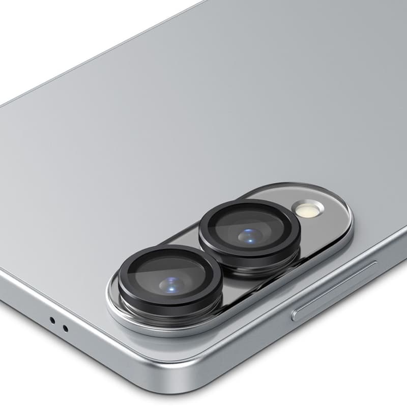 Spigen Optik Pro GLAS.TR EZ Fit Camera Protector 2-Pack - Lens Protector for Samsung Galaxy S25 Edge (2 pcs)(Black) 4