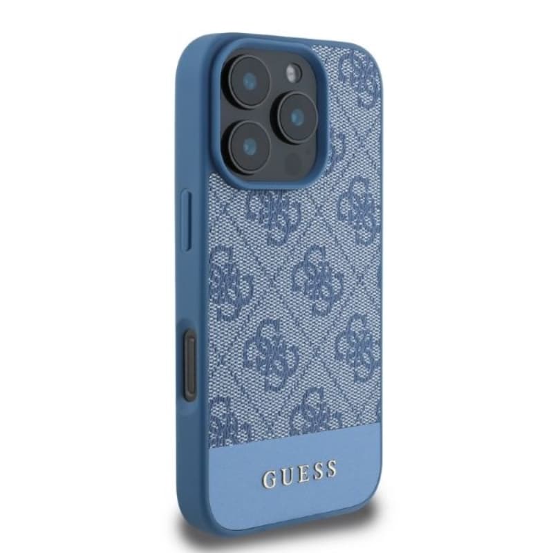 Guess 4G Bottom Stripe - Case for iPhone 16 Pro Max (blue) 2