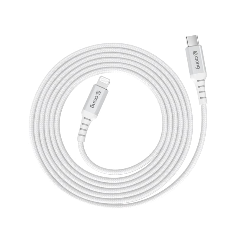 Crong Armor Link - USB-C Lightning Fast Charging MFi Cable 150cm (white) 2