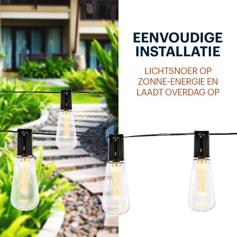 Grundig - Solar Garden LED Lights 3.35 m 2