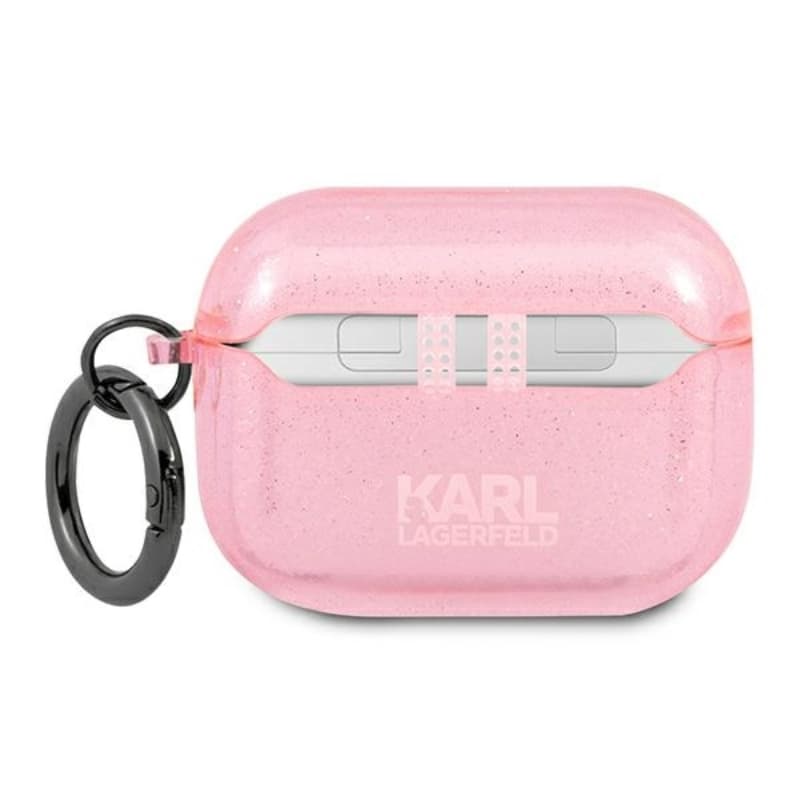 Karl Lagerfeld Karl Head Glitter - Case for Airpods Pro (Pink) 2