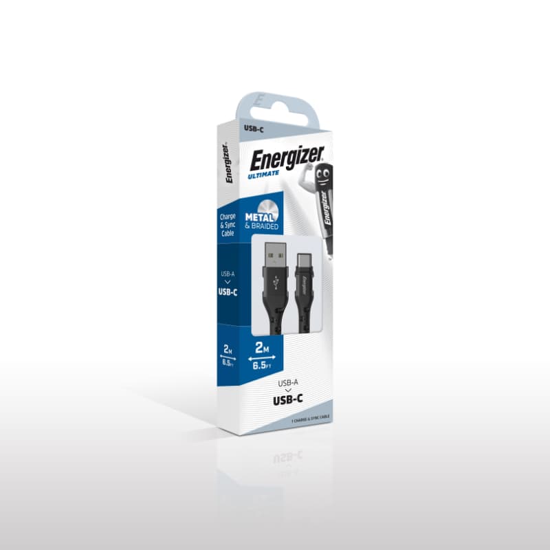 Energizer Ultimate - USB-A to USB-C connecting cable 2m (Black) 6