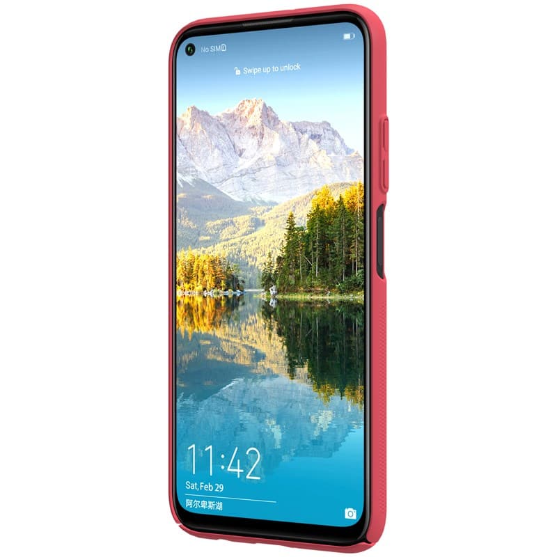 Nillkin Super Frosted Shield - Case for Huawei P40 Lite / Nova 7i / Nova 6 SE (Bright Red) 3