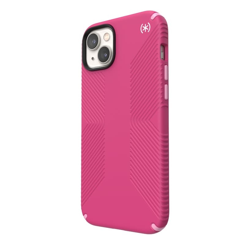 Speck Presidio2 Grip MagSafe - Anti-slip iPhone 14 Plus Case (Digitalpink / Blossompink / White) 4