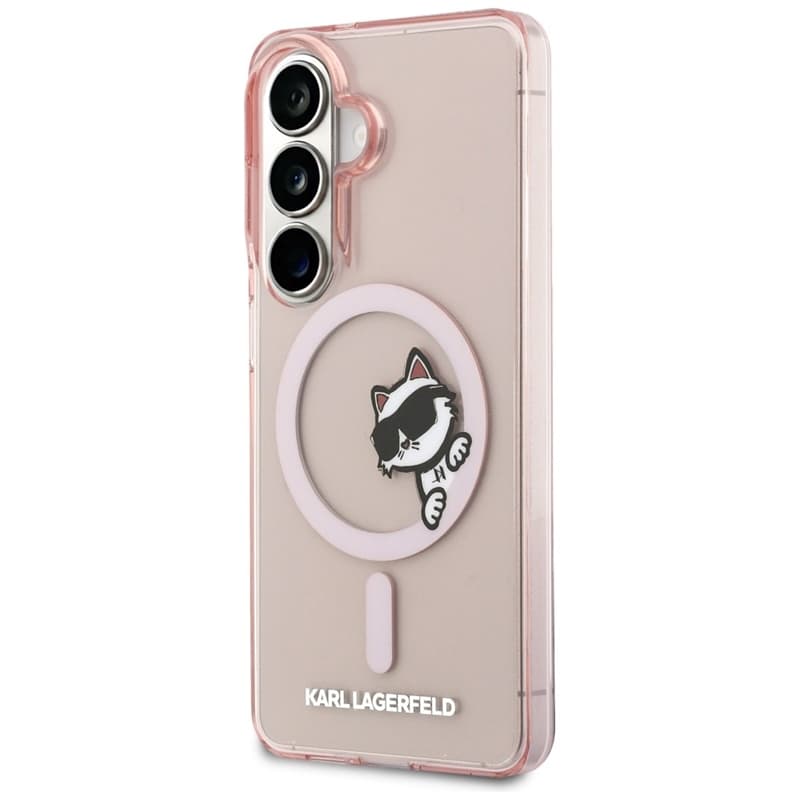 Karl Lagerfeld IML Peekaboo Choupette MagSafe - Samsung Galaxy S26 Case (Pink) 2