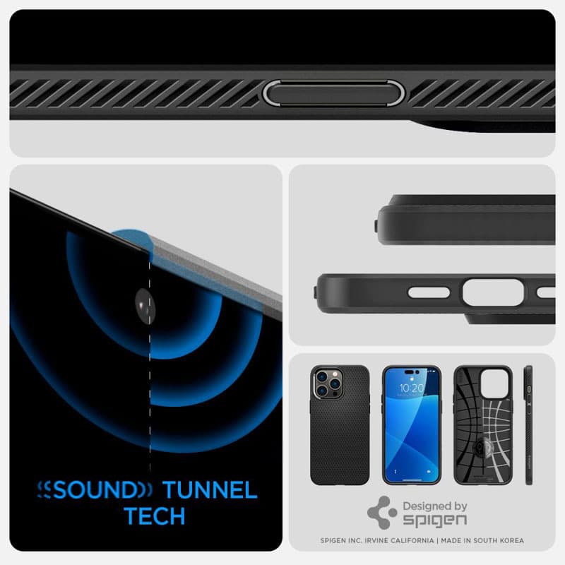 Spigen Liquid Air - Case for iPhone 14 Pro Max (Black) 7