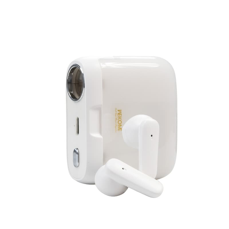 WEKOME S28 Pop Digital Series - Bluetooth V5.3 TWS wireless headphones with charging case with projector function (White) 4
