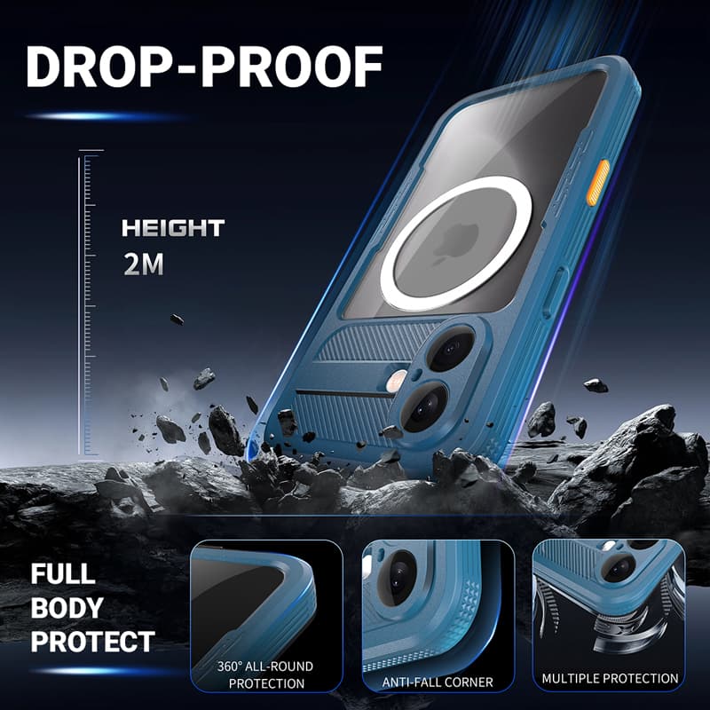 Crong Seal Cover - IP68 Waterproof Case for iPhone 17 (Black) 6
