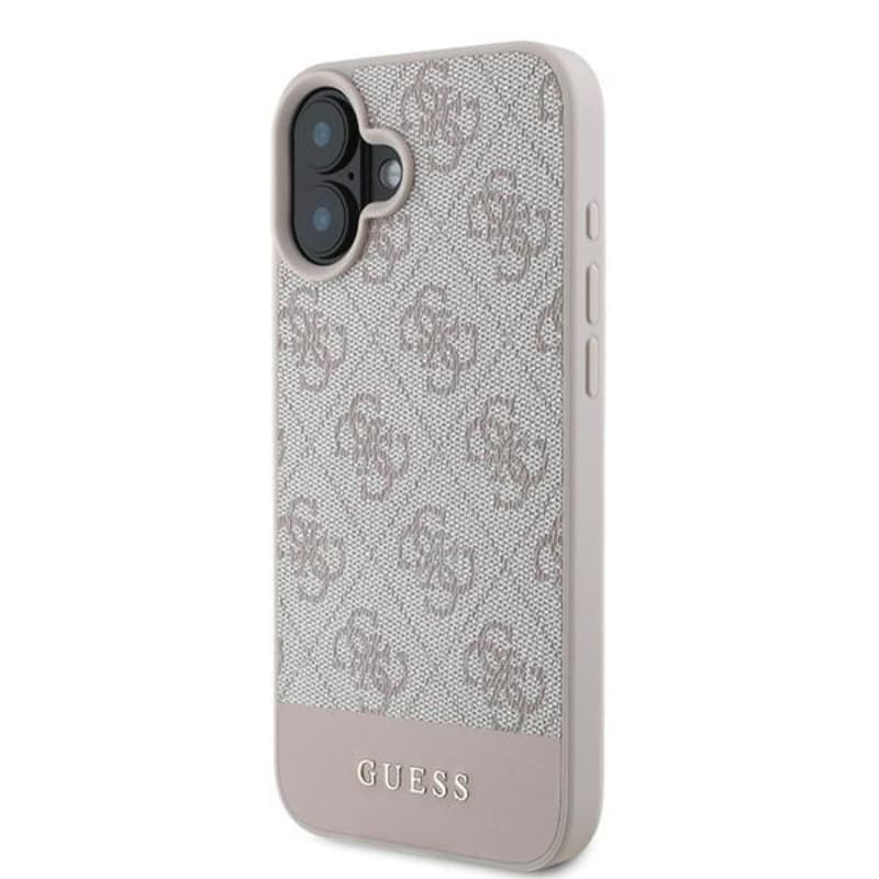 Guess 4G Bottom Stripe - Case for iPhone 16 Plus (pink) 2
