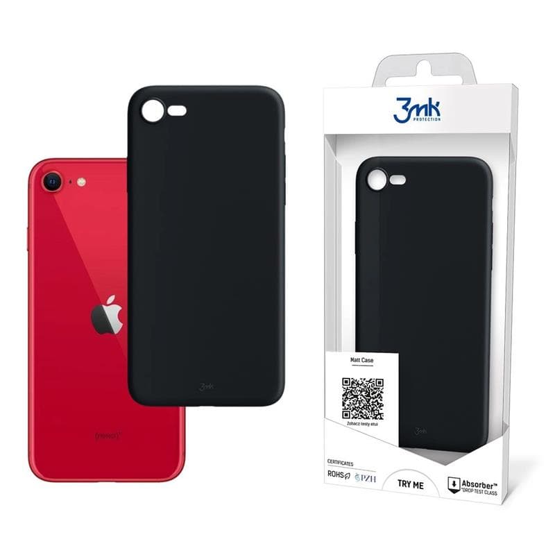 3mk Matt Case - Case for Apple iPhone SE 2020 / 2022 (Black) 2