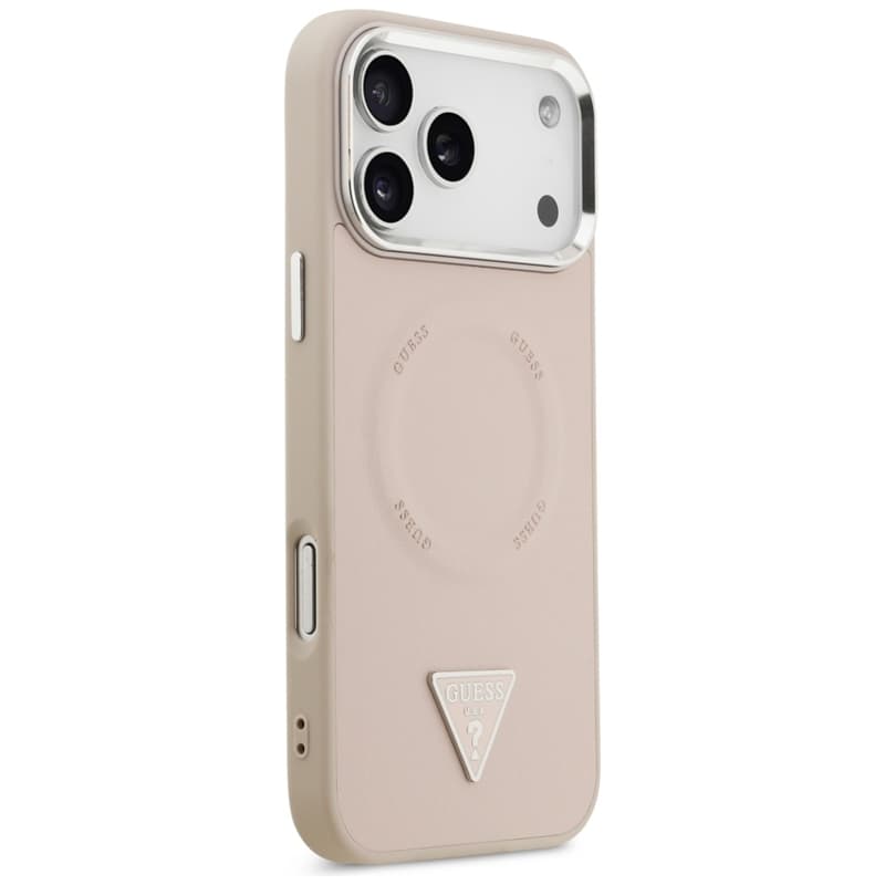Guess Triangle Logo MagSafe - Case iPhone 17 Pro (Pink) 4