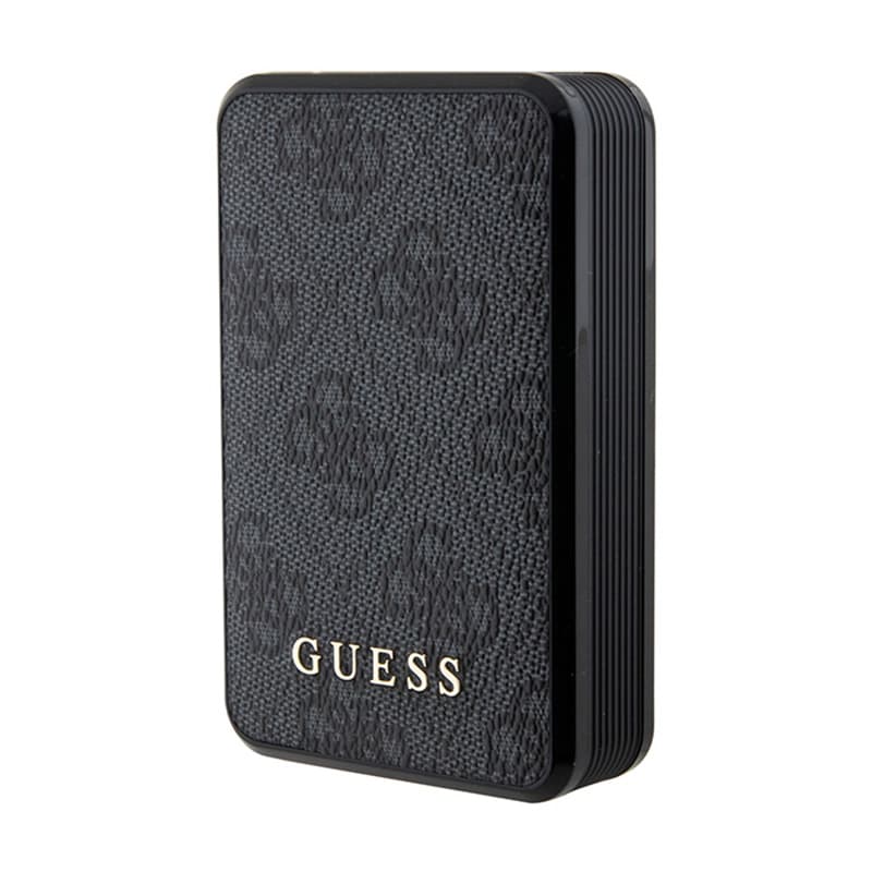 Guess 4G Leather Metal Logo - Power Bank 10000 mAh 18W (black) 1