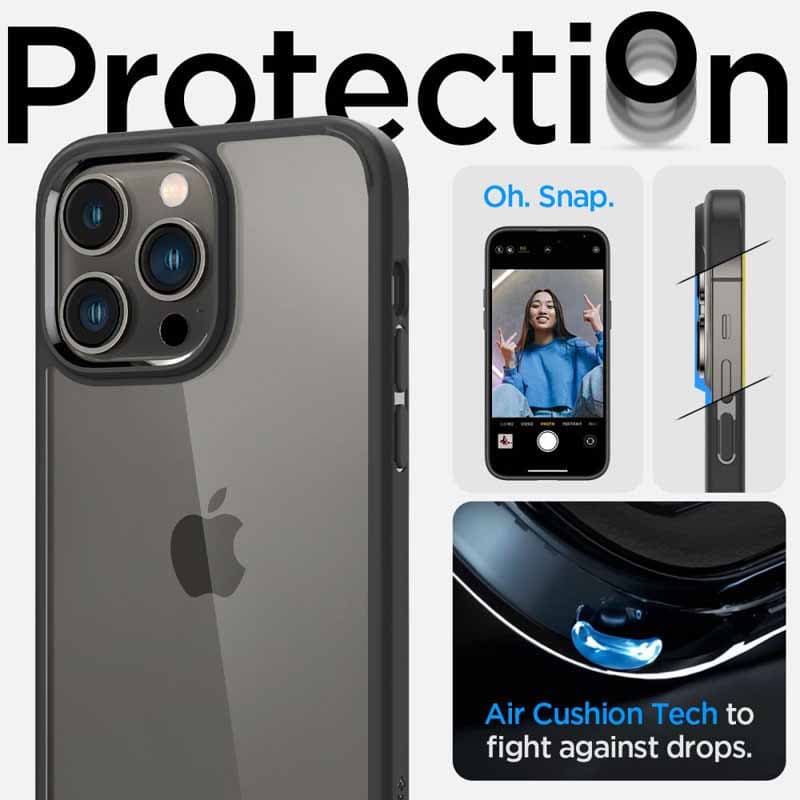 Spigen Ultra Hybrid - Case for iPhone 14 Pro (Black) 3