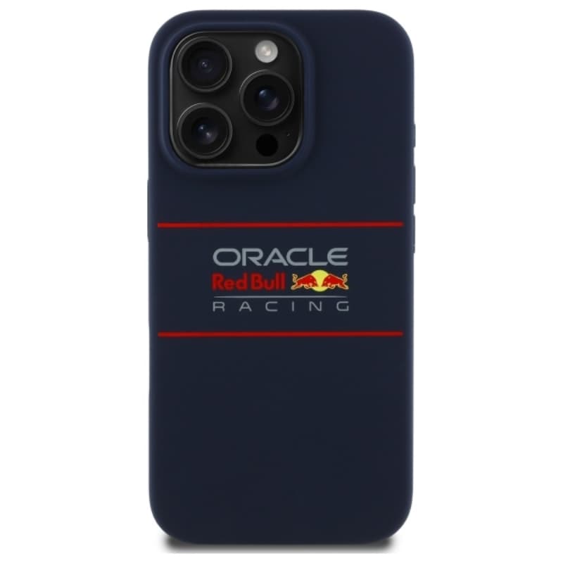 Red Bull Silicone Horizontal Logo MagSafe - iPhone 16 Pro Max Case (Navy Blue) 3