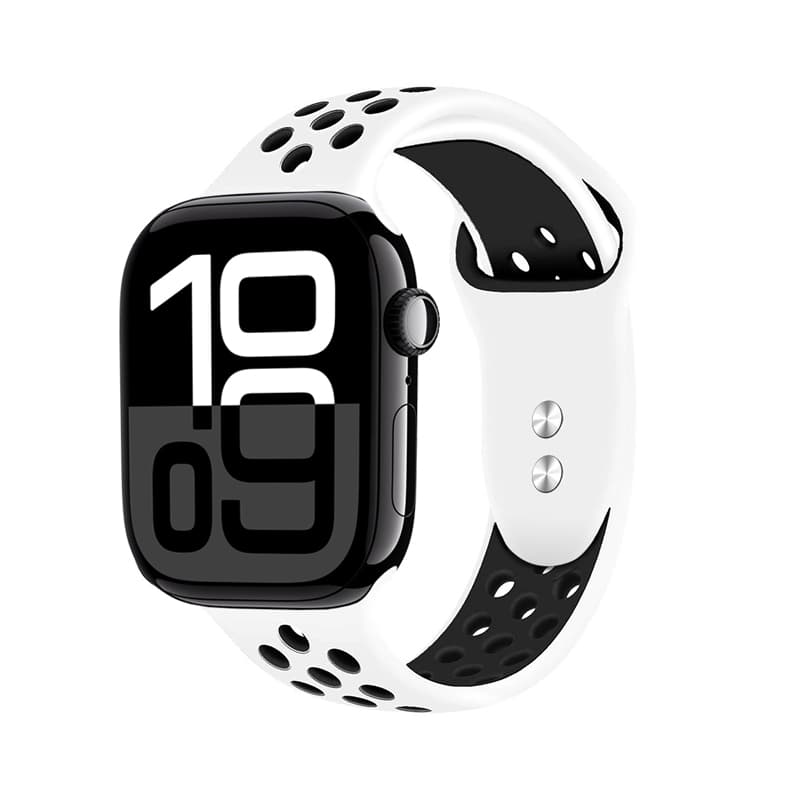 Crong Duo Sport - Apple Watch Band 38/40/41/42 mm (white/black)