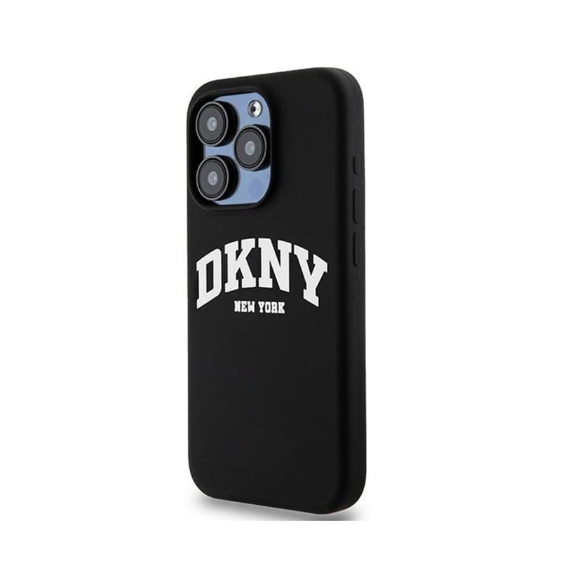 DKNY Liquid Silicone White Printed Logo MagSafe - Case for iPhone 14 Pro (black) 2