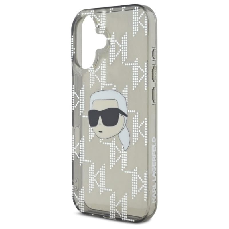 Karl Lagerfeld IML Karl Head Electroplated - Case for iPhone 16 (black) 6