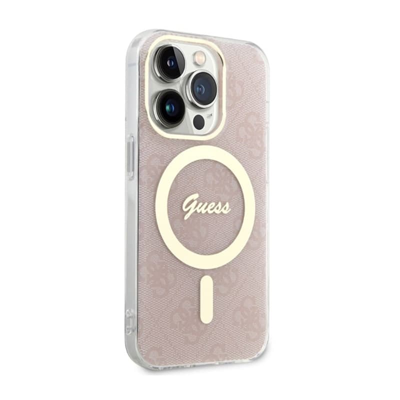 Guess 4G MagSafe - Case for iPhone 14 Pro (Pink) 4