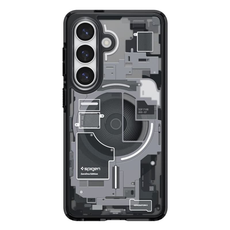 Spigen Ultra Hybrid Mag MagSafe - Case for Samsung Galaxy S26 (Zero One Black) 3