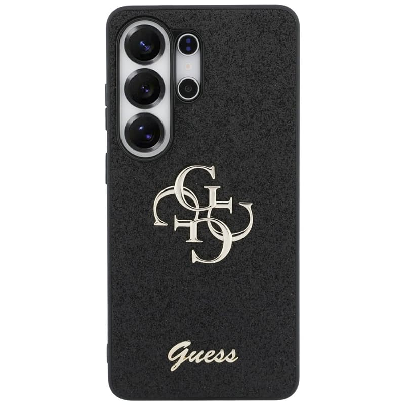 Guess Fixed Glitter Big 4G Metal Logo - Samsung Galaxy S26 Ultra Case (Black) 3
