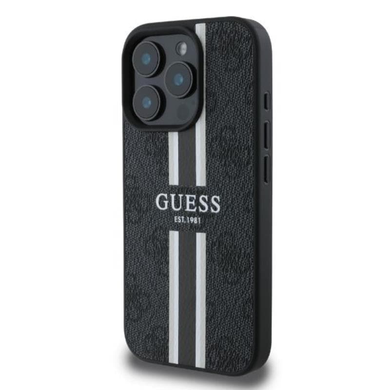 Guess 4G Printed Stripes MagSafe - Case iPhone 16 Pro Max (black) 3