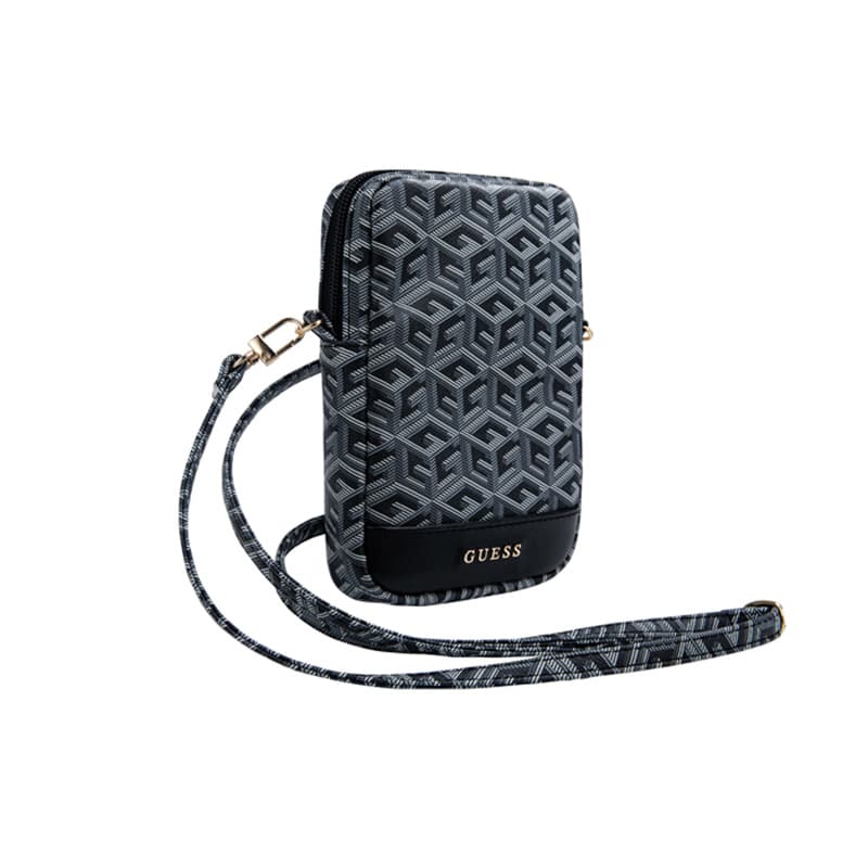 Guess Zip GCube Bottom Stripe - Phone bag (black) 3