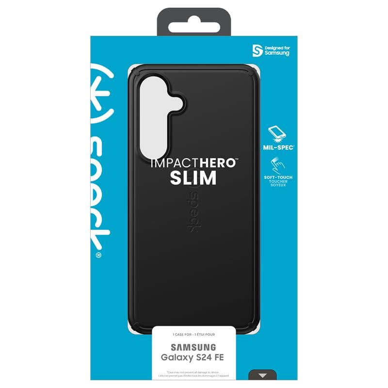 Speck ImpactHero Slim - Samsung Galaxy S24 FE Case (Black) 7