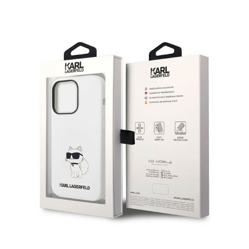 Karl Lagerfeld Silicone NFT Choupette - Case for iPhone 14 Pro Max (White) 8